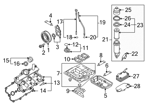2009 Audi A6 Quattro Engine Parts Diagram