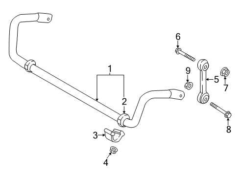 2025 Audi Q7 Stabilizer Bar & Components