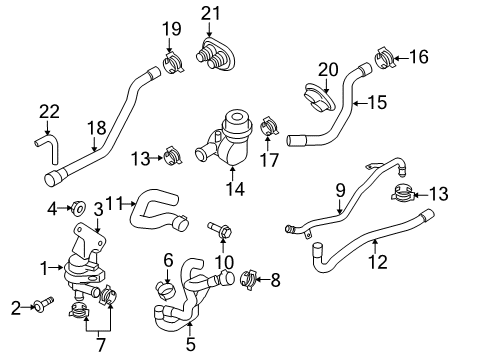 2009 Audi A5 Quattro Water Pump Diagram