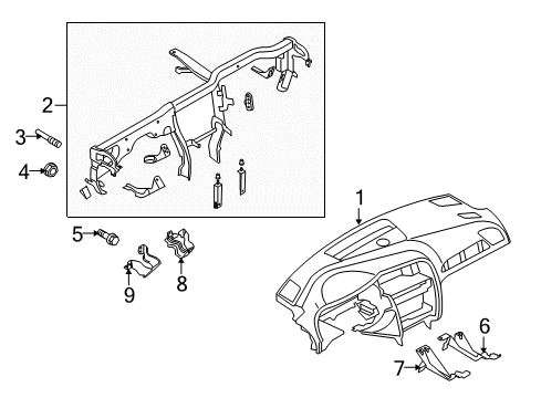 2014 Audi A4 Instrument Panel Diagram