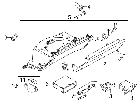 2013 Audi S7 Glove Box Diagram