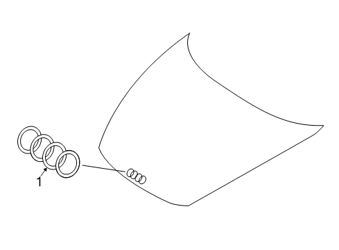 2020 Audi TT RS Quattro Exterior Trim - Hood Diagram