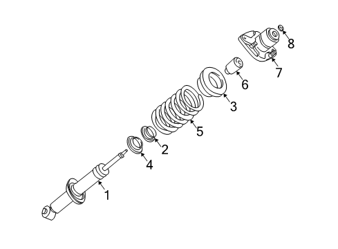 2002 Audi S6 Struts & Components Diagram 3