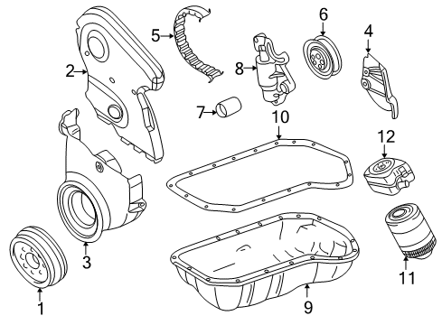 1999 Audi A4 Engine Parts Diagram