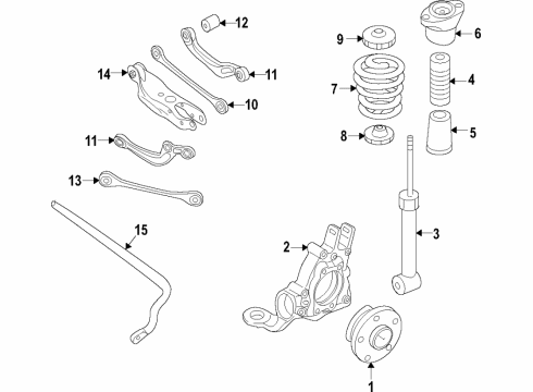 2021 Audi SQ7 Lower Control Arm - Rear Diagram