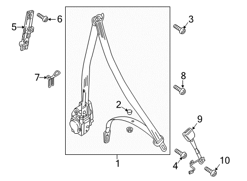 2024 Audi A4 allroad Seat Belt