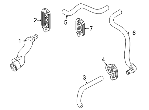 2021 Audi A5 Quattro Hoses, Lines & Pipes Diagram 3