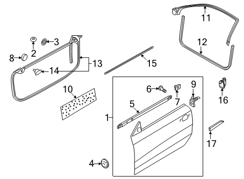 2012 Audi S5 Door & Components Diagram 2