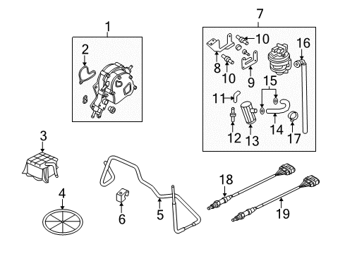 2008 Audi A4 Emission Components Diagram