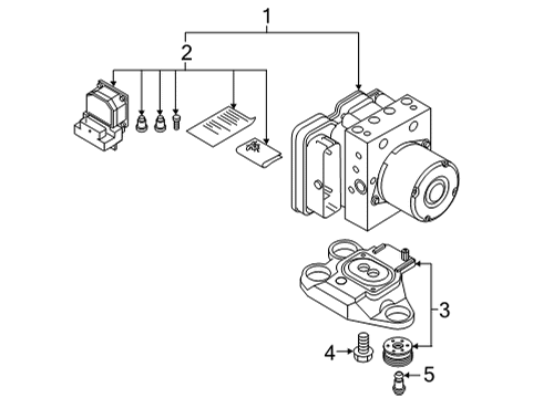 2024 Audi A6 allroad ABS Components Diagram