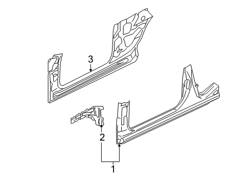 2007 Audi A4 Hinge Pillar Diagram 2