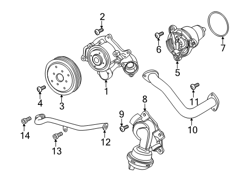 2025 Audi S5 Sportback Water Pump Diagram