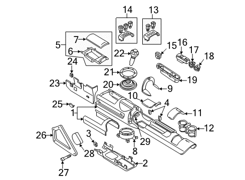 2004 Audi TT Lift Gate Diagram