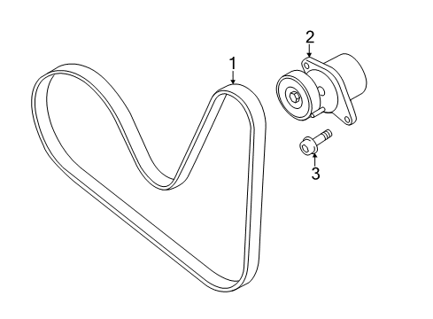 2015 Audi A3 Belts & Pulleys Diagram