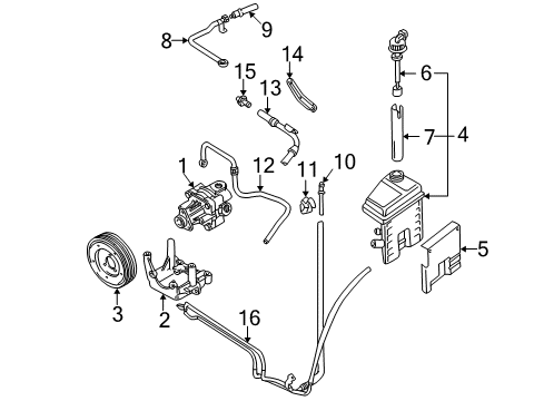 2001 Audi A6 Quattro Power Steering Cooler Tube Diagram for 4B0-422-885-R