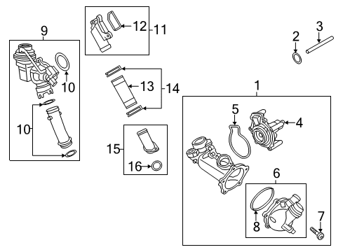 2013 Audi A8 Quattro Water Pump Diagram
