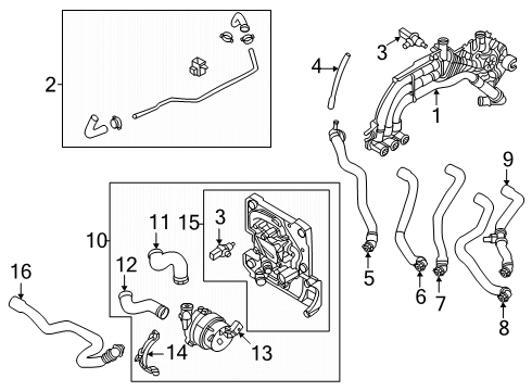 2025 Audi Q6 e-tron HOSE Diagram for 85E-121-054