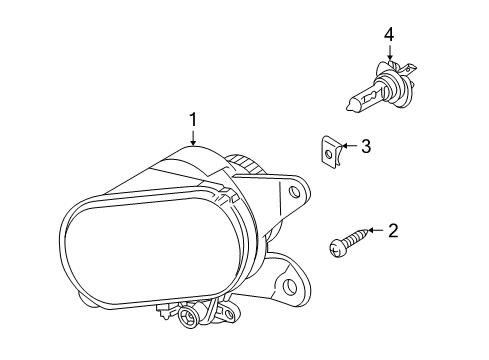 2001 Audi S4 Bulbs Diagram