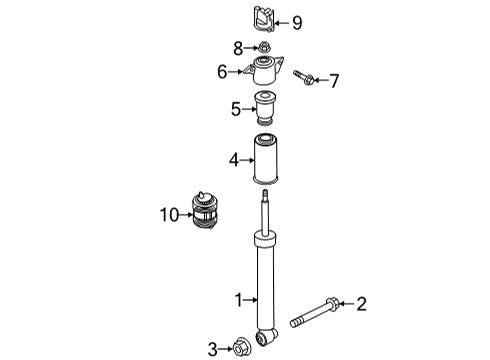 2021 Audi S7 Sportback Shocks & Components Diagram