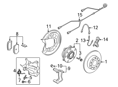 2012 Audi A3 Anti-Lock Brakes Diagram