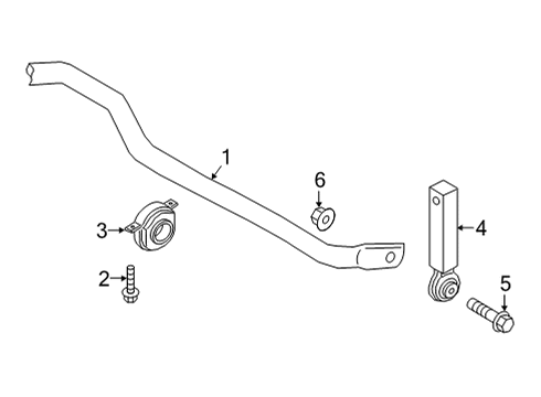 2024 Audi A6 allroad Stabilizer Bar & Components Diagram