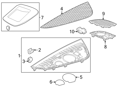 2024 Audi S5 Upper Instrument Panel Diagram