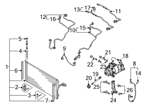 2010 Audi Q7 A/C Compressor Diagram