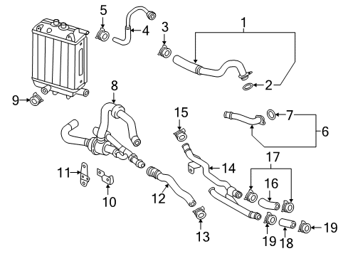 2018 Audi RS7 Hoses, Lines & Pipes Diagram 5