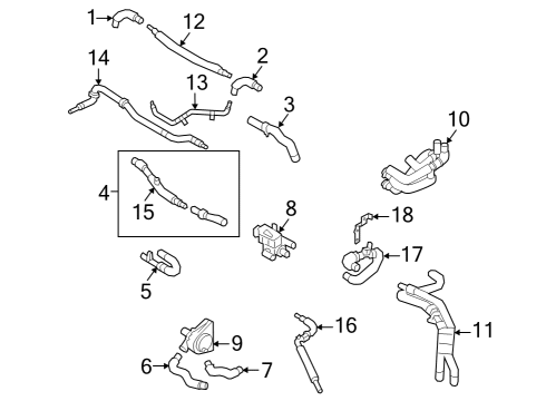 2024 Audi Q8 e-tron Hoses, Lines & Pipes Diagram