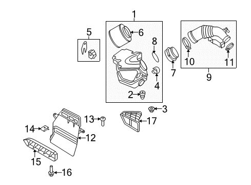 2015 Audi SQ5 Air Intake Diagram