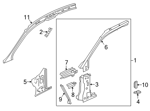 2025 Audi A4 Quattro Hinge Pillar