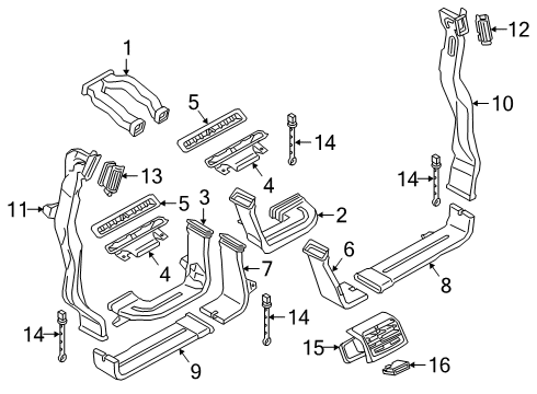 2024 Audi A8 Quattro Ducts Diagram