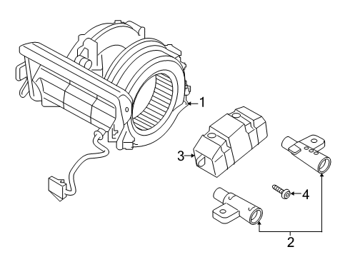 2025 Audi A8 Quattro Blower Motor & Fan Diagram