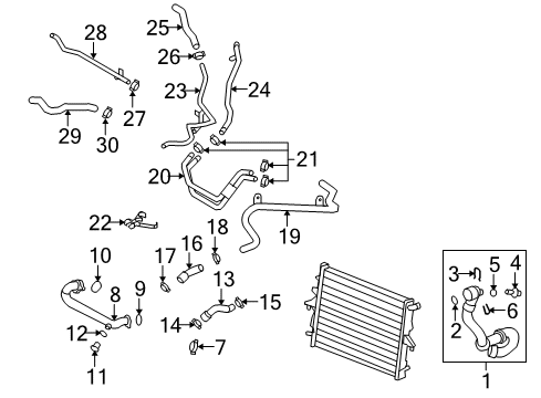 2010 Audi Q7 Hoses, Lines & Pipes Diagram 5