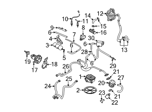2002 Audi A6 Quattro A.I.R. System Diagram