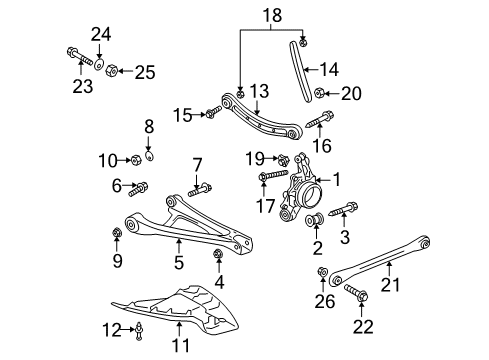 2007 Audi Q7 Rear Suspension Components Diagram