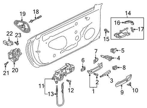 2024 Audi RS5 Sportback Front Door Diagram