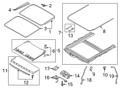 2019 Audi A4 Sunroof Diagram