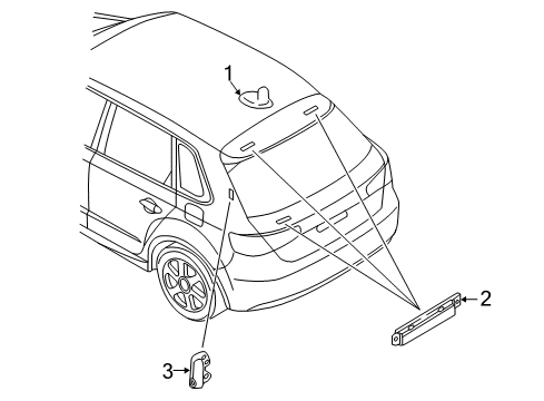 2018 Audi A3 Sportback e-tron Antenna & Radio