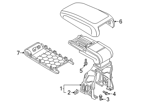 2020 Audi Q3 Armrest