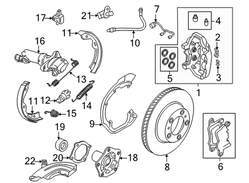 2024 Audi e-tron GT Parking Brake Diagram