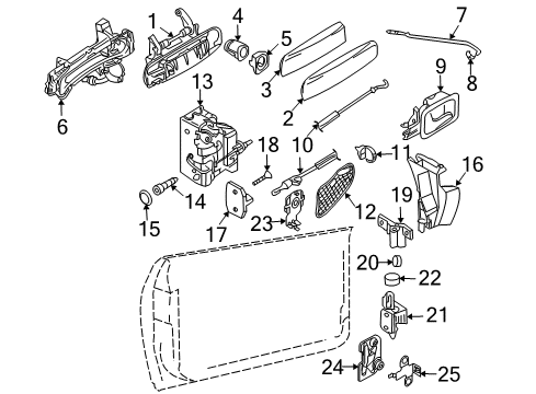 2006 Audi A3 Quattro Front Door Diagram 2