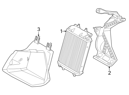2022 Audi RS3 Mount Bracket Diagram for 8Y0-121-259