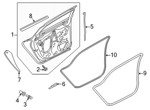 2021 Audi RS6 Avant Door & Components Diagram 2