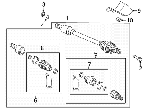 2024 Audi A3 Quattro Front Axle