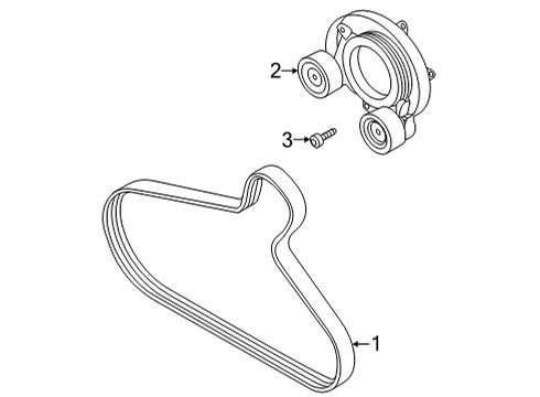 2024 Audi A5 Quattro Belts & Pulleys Diagram