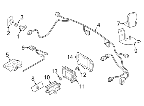 2025 Audi S8 Bumper & Components - Rear Diagram