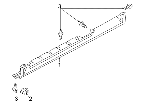 2006 Audi TT Exterior Trim - Pillars Diagram 2