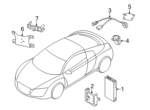 2014 Audi R8 Parking Aid Diagram