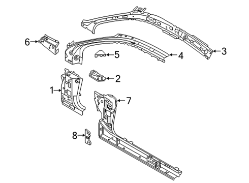 2025 Audi A6 allroad Hinge Pillar